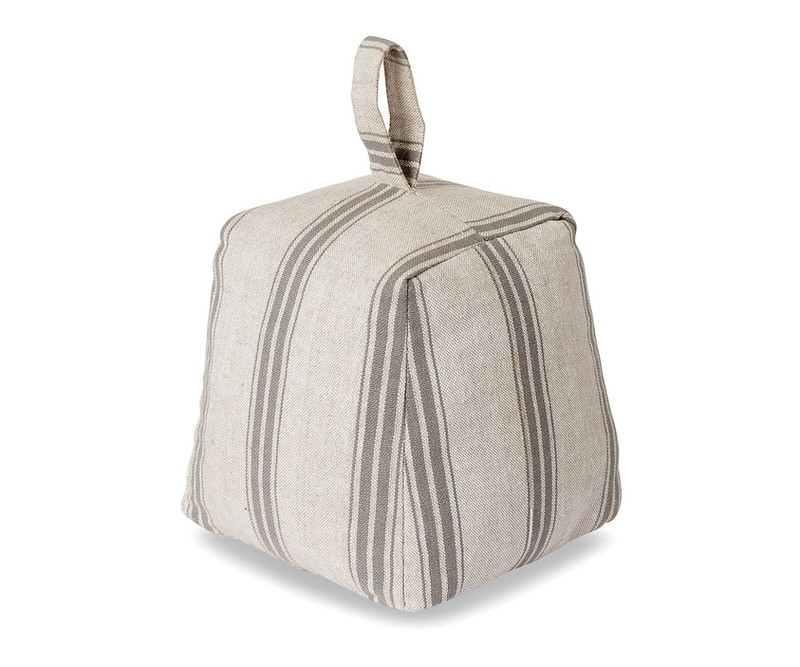 Fenton Charcoal Stripe Door Stop