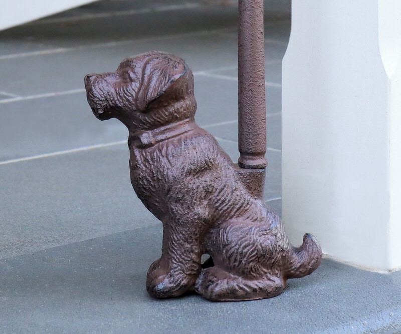 Tall Dog Door Stopper - Vintage Cast Iron