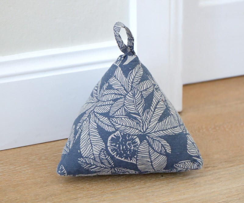 Slate Blue Wild Fig Door Stop