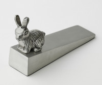 Silver Rabbit Door Wedge - Silver Door Stop