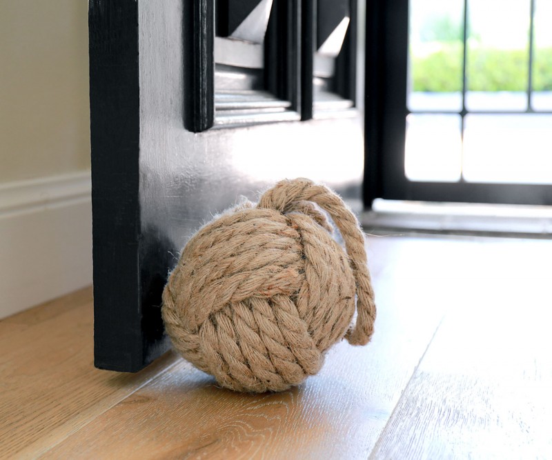 Jute Rope Knot Doorstop - Natural