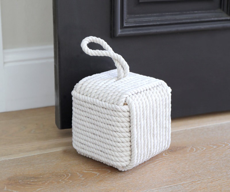 Quarterdeck White Rope Door Stop