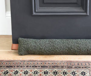 Boyle Olive Green Boucle Draftstopper