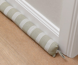 Merivale Sage Green Stripe Draftstopper
