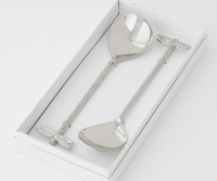 Set 2 Silver Dragonfly Salad Servers