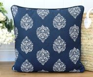 Avalon Indigo Paisley Cushion