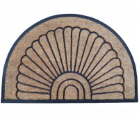 Melton Fan Coir & Rubber Half Round Doormat 90cm x 60cm