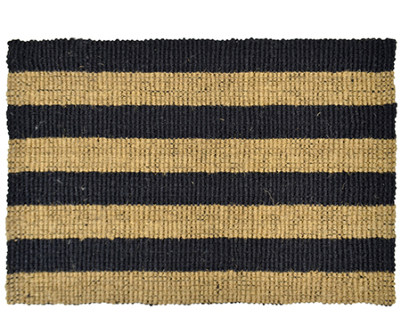 Chunky Black Stripe indoor Mat