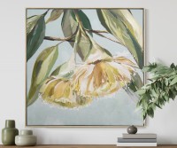 Oberon I Gum Flowers Framed Canvas Painting