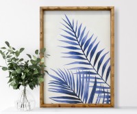Singapore Oasis Blue Palm Framed Print