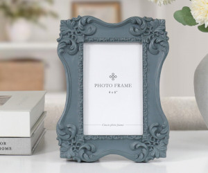 Chantilly Blue Baroque Photo Frame 4x6
