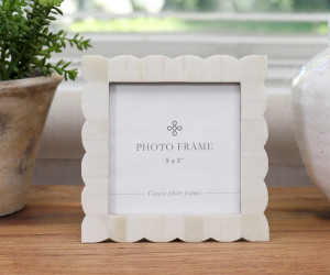 Laura Cream Bone Photo Frame 5x5