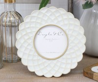 Elodie Cream Round Photo Frame - 4x4