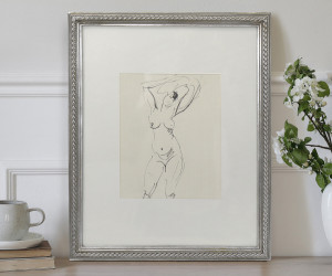 Kesby Silver Braid Gallery Picture Frame - 8x10 inch