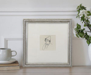 Kesby Silver Braid Gallery Picture Frame - 4x4