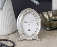 Narcisse Oval Silver Photo Frame - Petite