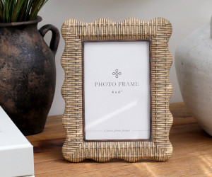 Penfold Rattan Wave Photo Frame 4x6