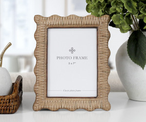 Penfold Rattan Wave Photo Frame 5x7