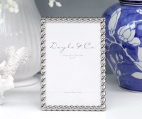 Silver Rope Nickel Photo Frame - 4x6 inch