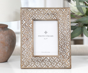 Lennox Carved Wood Photo Frame 5x7
