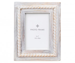Nautica Rope Whitewash Photo Frame - 5x7