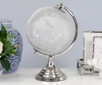 Mercator Silver & Glass Globe