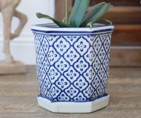 Weston Diamond Lattice Planter Pot - Small