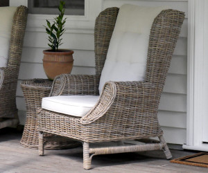 Highbury Rattan Wingback Armchair