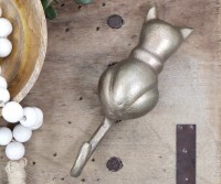 Figaro Cat Wall Hook - Antique Bronze