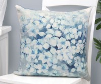 Claudia Blue Hydrangeas Cushion - Square