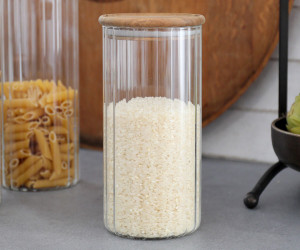 Medium Eleanor Fluted Glass Storage Jar
