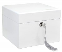 White Lacquer Jewellery Box