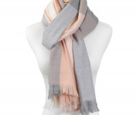 Leana Pink Tartan Scarf