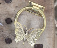 Ulysses Brass Butterfly Door Knocker