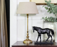 Georgia Oval Antique Gold Lamp Base