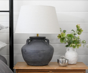 Monterey Grey Terracotta Table Lamp