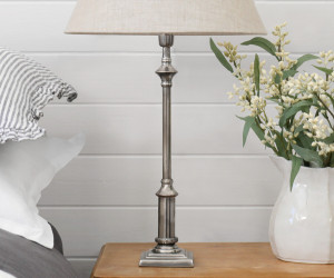 Hendrick Antique Silver Lamp Base