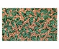 Riviera Green Leaves Doormat - 75x45cm