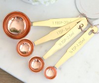 Set 4 Copper Measuring Spoons