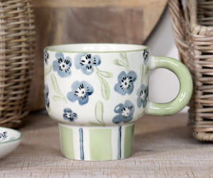 Isobel Blue Floral Mug