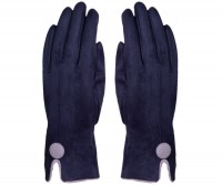 Newmarket Navy Button Gloves