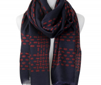 Lynwood Navy & Red Scarf