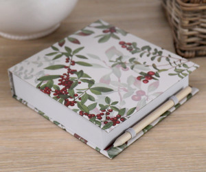 Winterberry Notepad and Pencil
