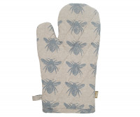 Blue Honey Bee Oven Glove