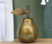 Diana Brass Pear Decor