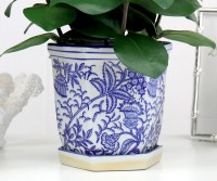 Carrington Floral Planter Pot - Small