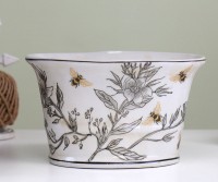 Golden Bee Oval Planter Pot - Small