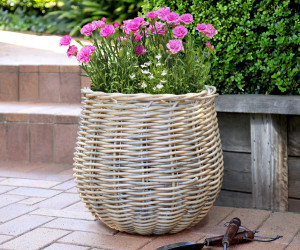 Large Carlotta Polyrattan Basket