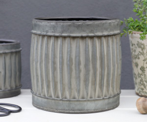 Large Chandler Vintage Metal Planter