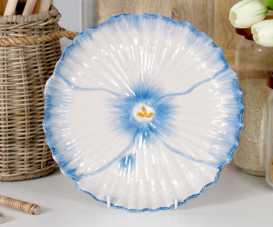 Jardin Flower Plate - Cornflower